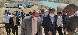 بازدید از پروژه های شرکت آب منطقه‌ای کردستان در کامیاران