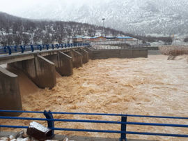 تصویر  آماده باش شرکت آب منطقه‌ای لرستان برای مقابله با سیلاب‌های احتمالی
