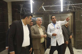 بازدید سرزده دکتر عین‌اللهی از مرکز آماده افتتاح آموزشی، درمانی غدیر