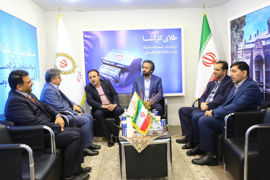 بازدید مدیران ارشد بانک ملی ایران از غرفه بانک در بیستمین نمایشگاه بین‌المللی 