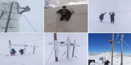 تلاش گروه‌های عملیاتی برای پایداری شبکه برق غرب و شمال غرب کشور در پی بارش برف سنگین